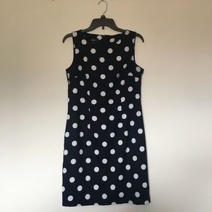 Alyx Sleeveless Polka Dot Sheath Dress